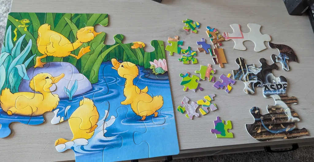 Incomplete Jigsaw Puzzle Pieces photo 1
