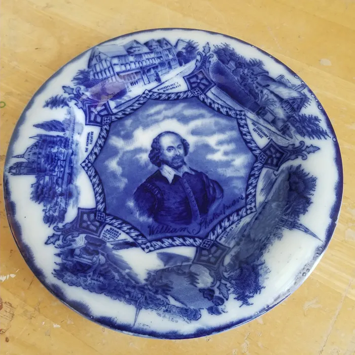 Ceramic Plate Shakespeare Commemorative photo 1