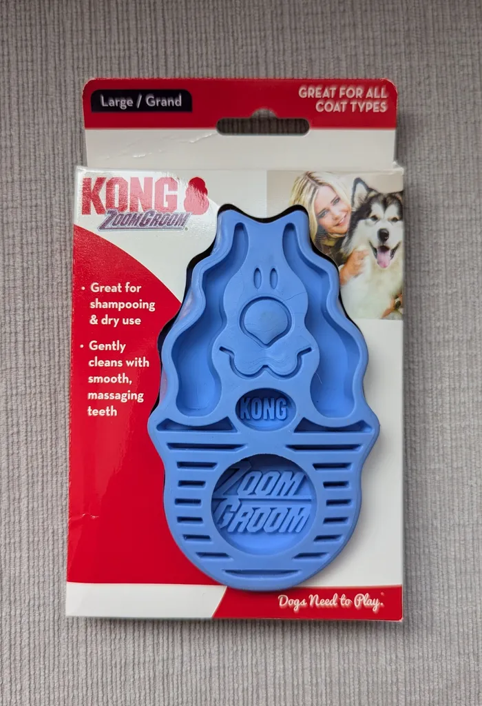 Brand New Kong ZoomGroom Large Dog Brush photo 1