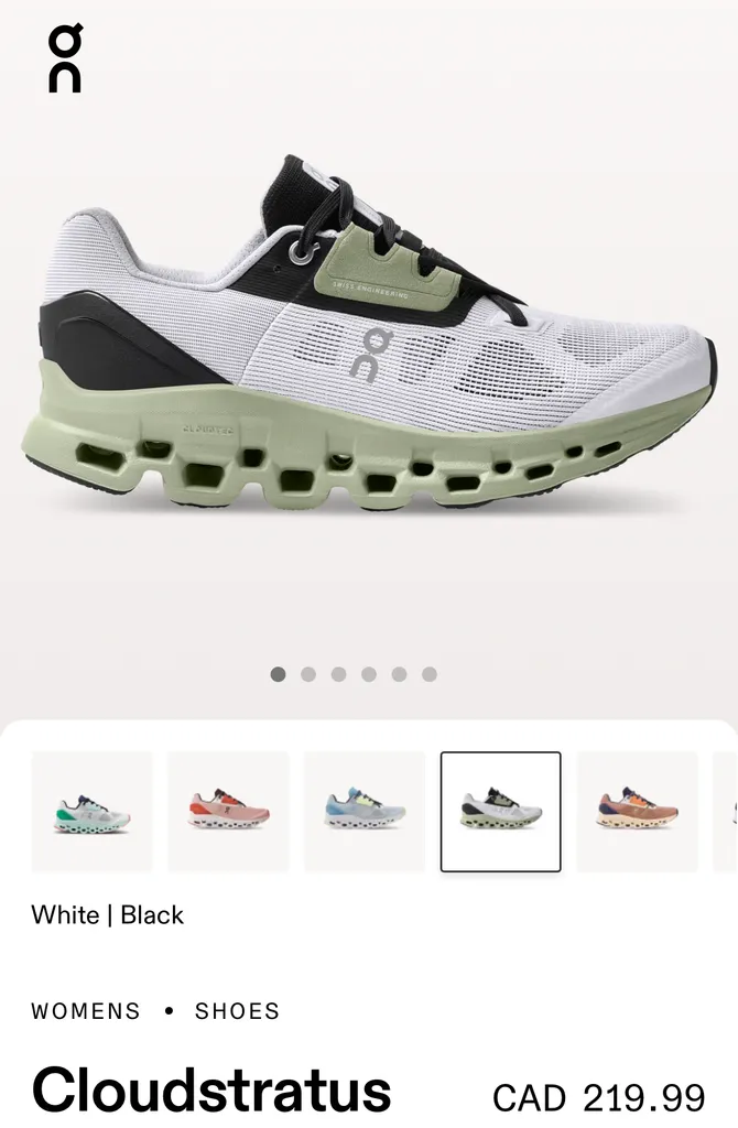 ON Cloudstratus Running Shoes - Women's size 8 photo 1