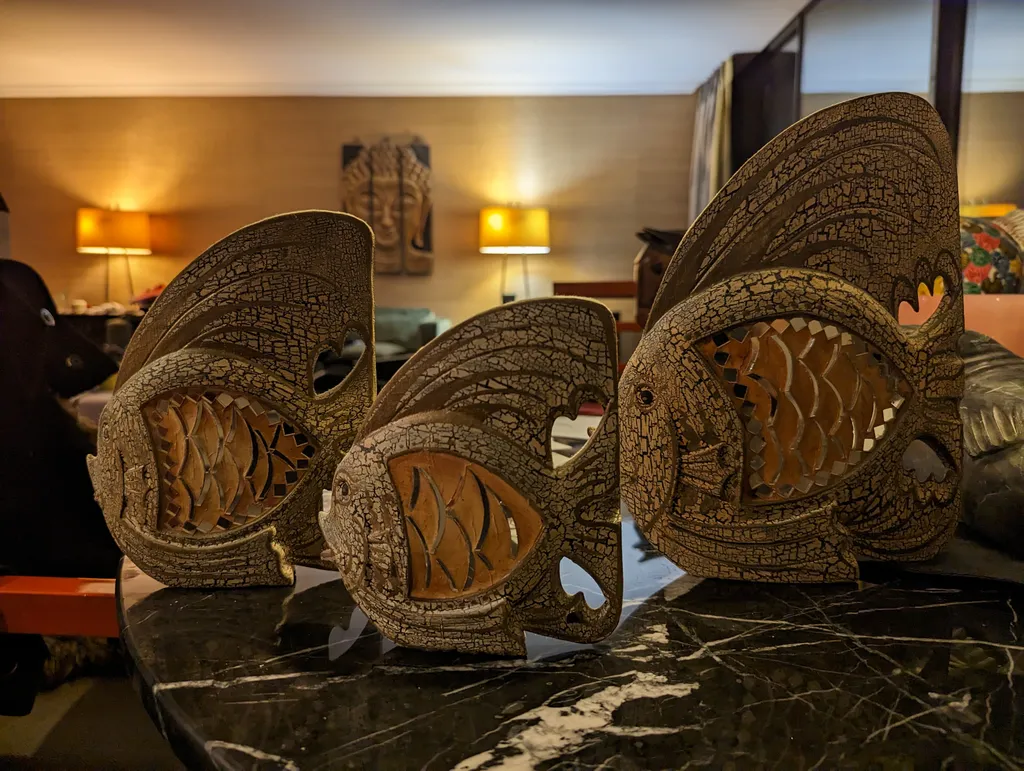 Decorative wooden fish photo 1