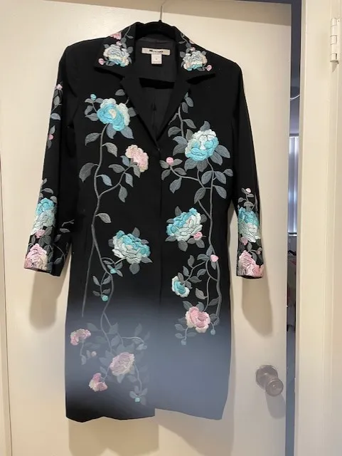 Nygard Embroidered Jacket- Size 8  photo 1