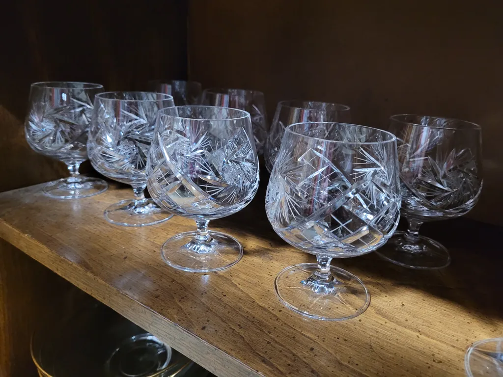 Crystal Brandy / drinking glasses  photo 1