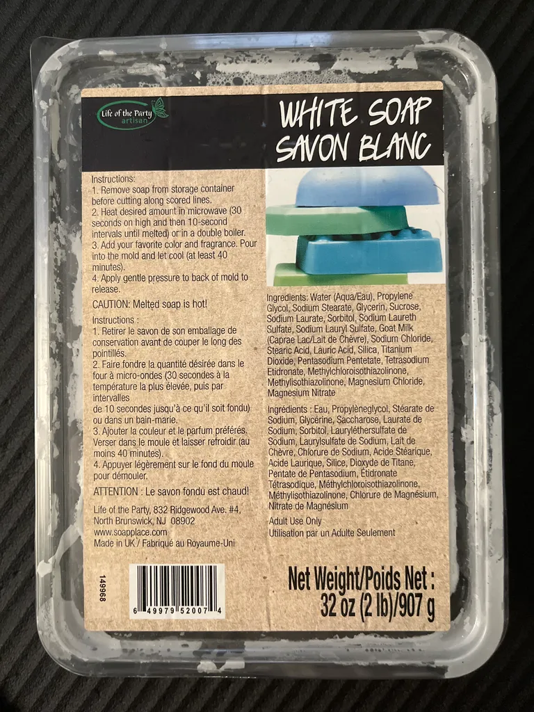 Soap base for soap making photo 1