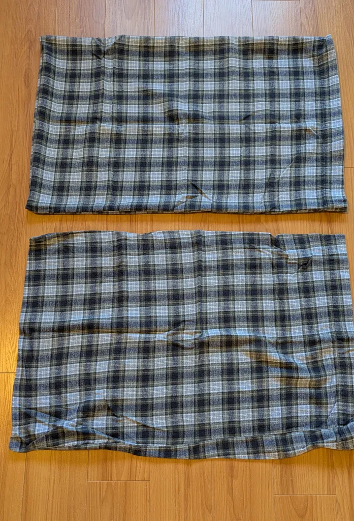 Plaid Fleece Pillow Cases - 100% Cotton photo 1
