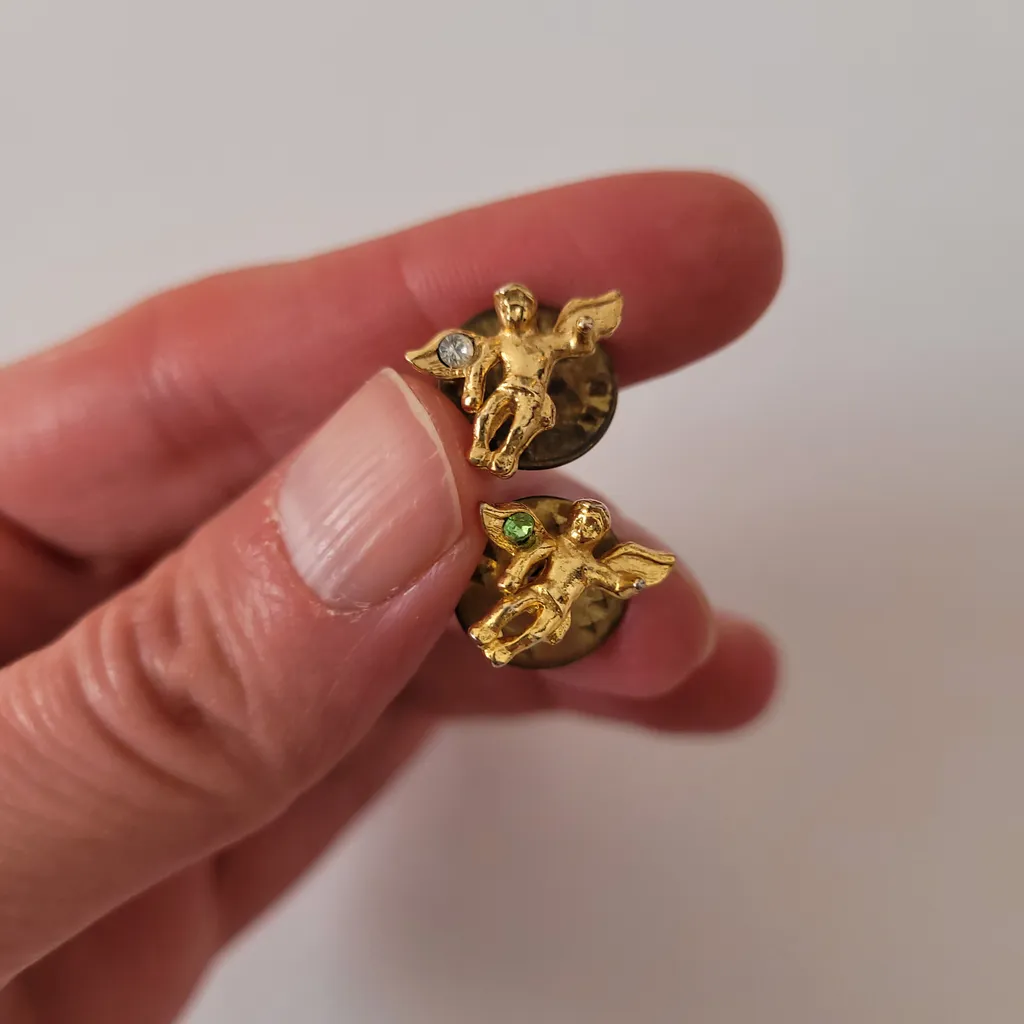 Birth Stone Angels-April & August-$3 each (H3Z) photo 1