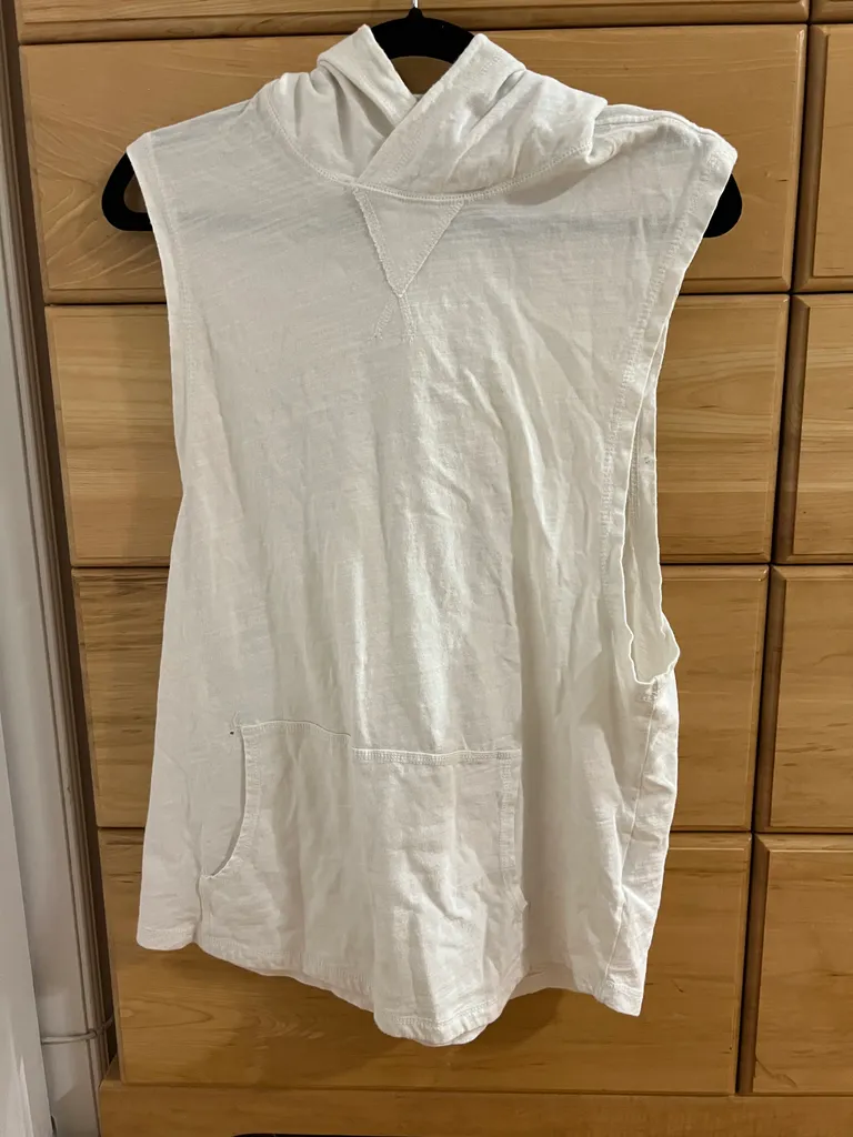 Threads 4 Thought Mens Tank Top with Hood, Medium photo 1