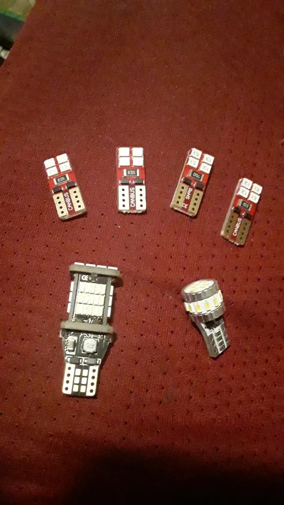 Blue led car bulbs photo 1