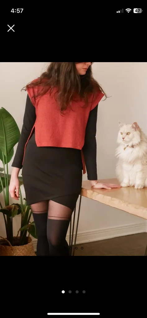 Black tulip mini skirt  photo 1