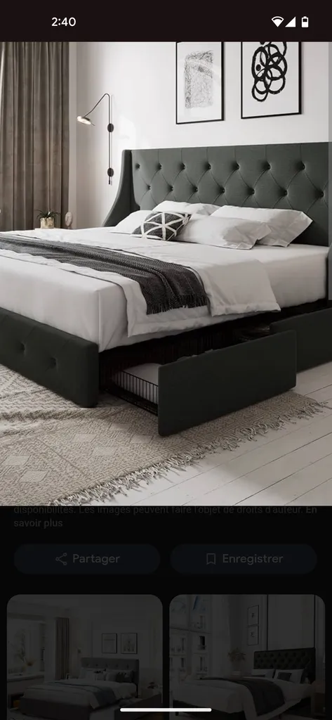 Queen bed + matress photo 1