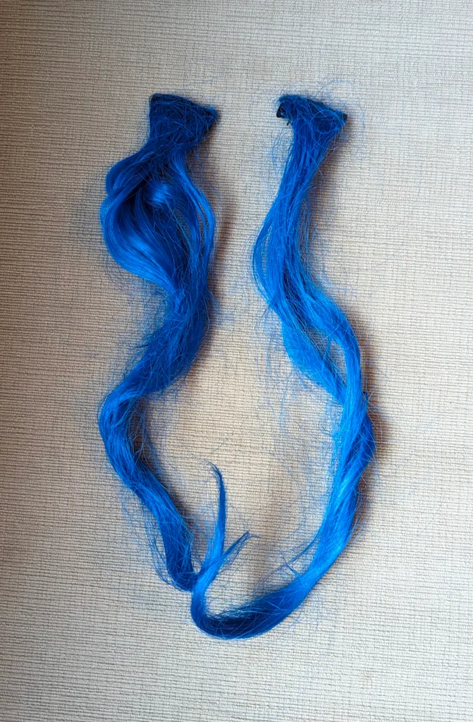 Vibrant Blue Hair Extensions photo 1