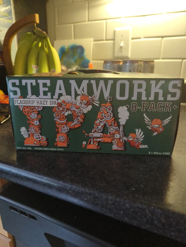 8 pack of SteamWorks Flagship Hazy IPA photo 1