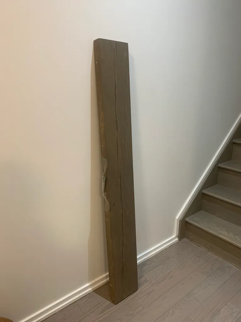 Long Oak Floating Shelf, 56 inch X 7 inch X 2 inch photo 1