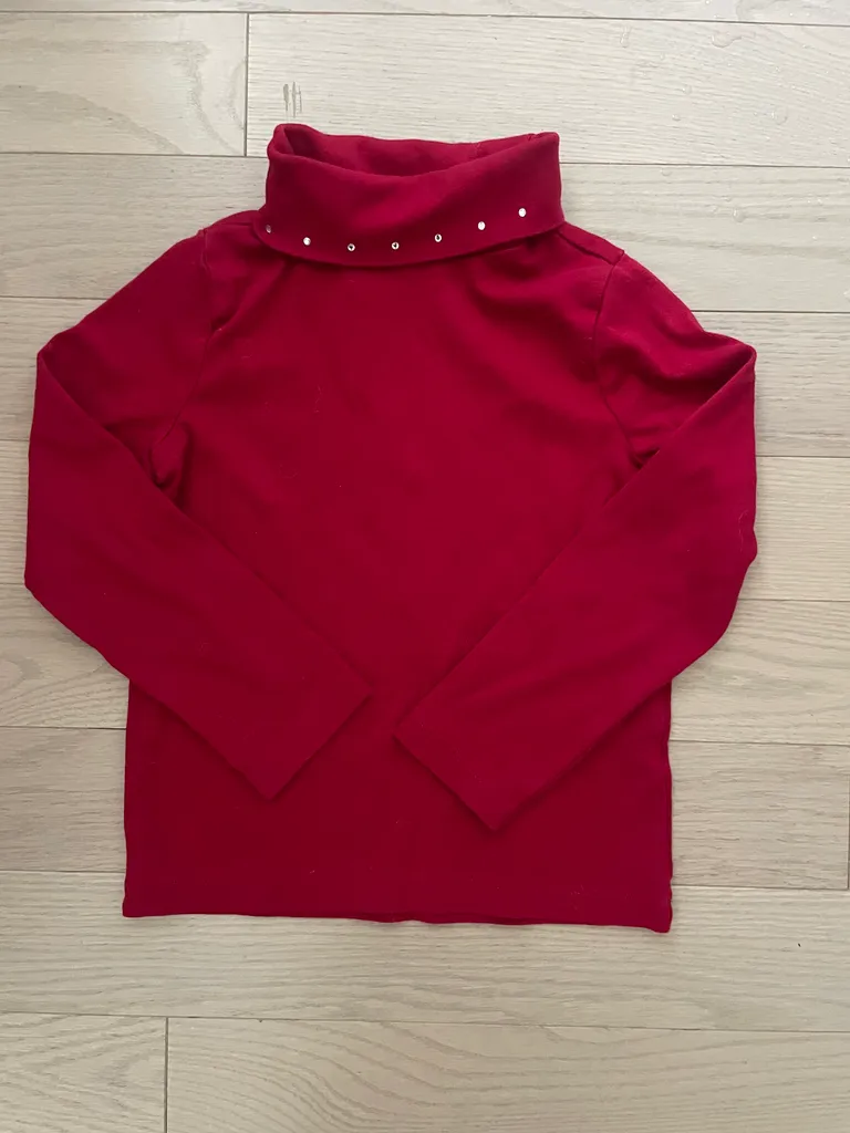 EUC Gymboree girls sz 6 red turtleneck  photo 1