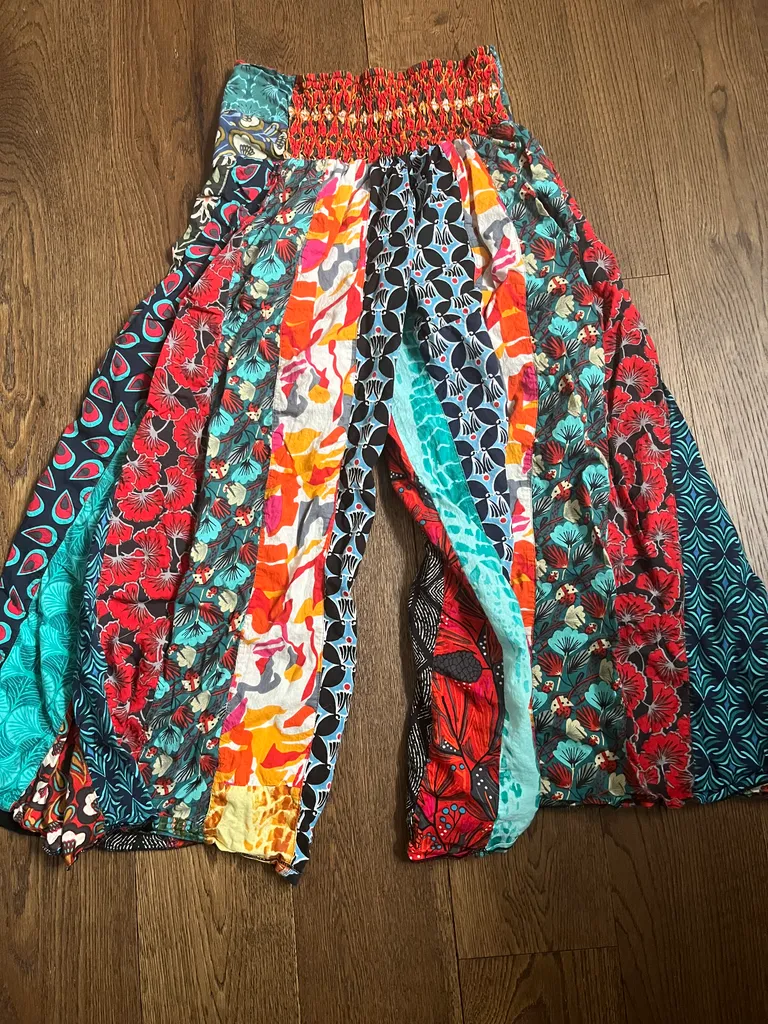 Colourful palazzo pants photo 1