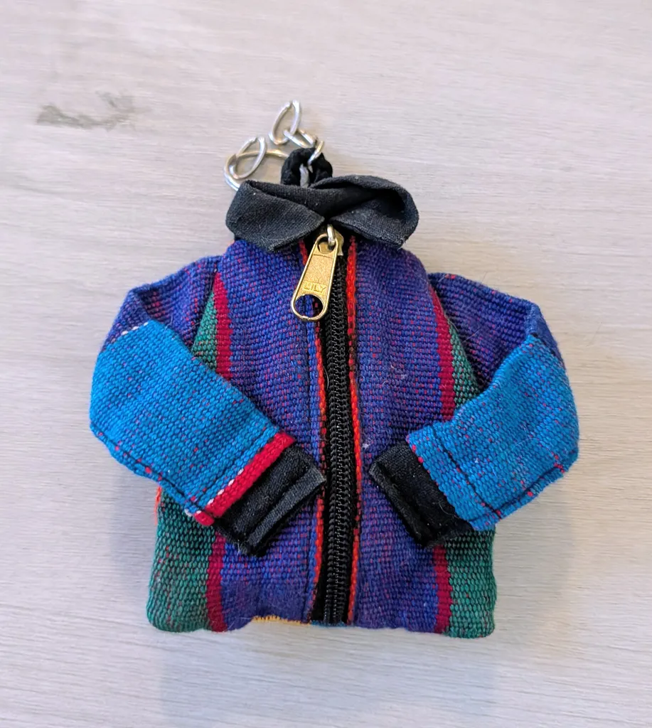 Colourful Jacket Keychain with Zip Pouch photo 1