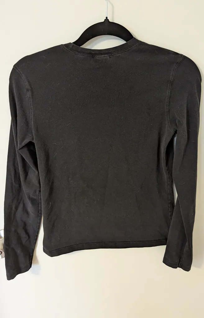 Old Navy Black Long-Sleeve Shirt, Size Small photo 1