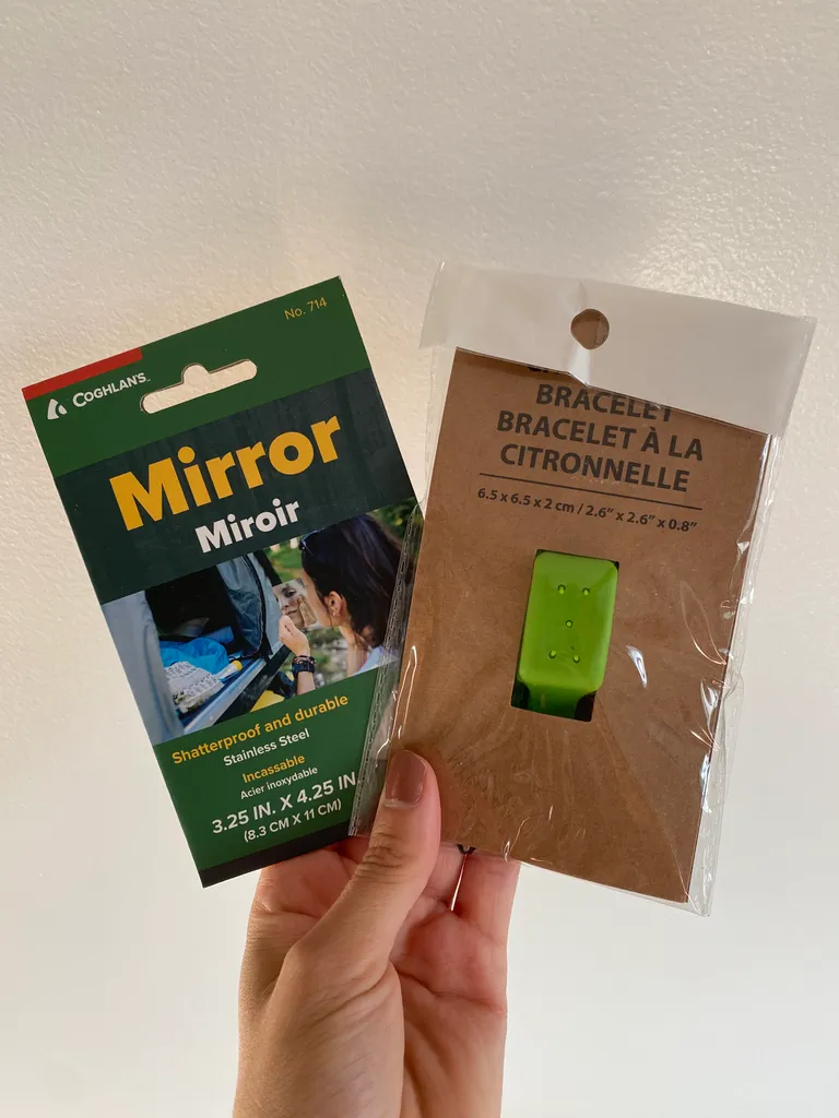 Camping miror and lemongrass bracelet photo 1