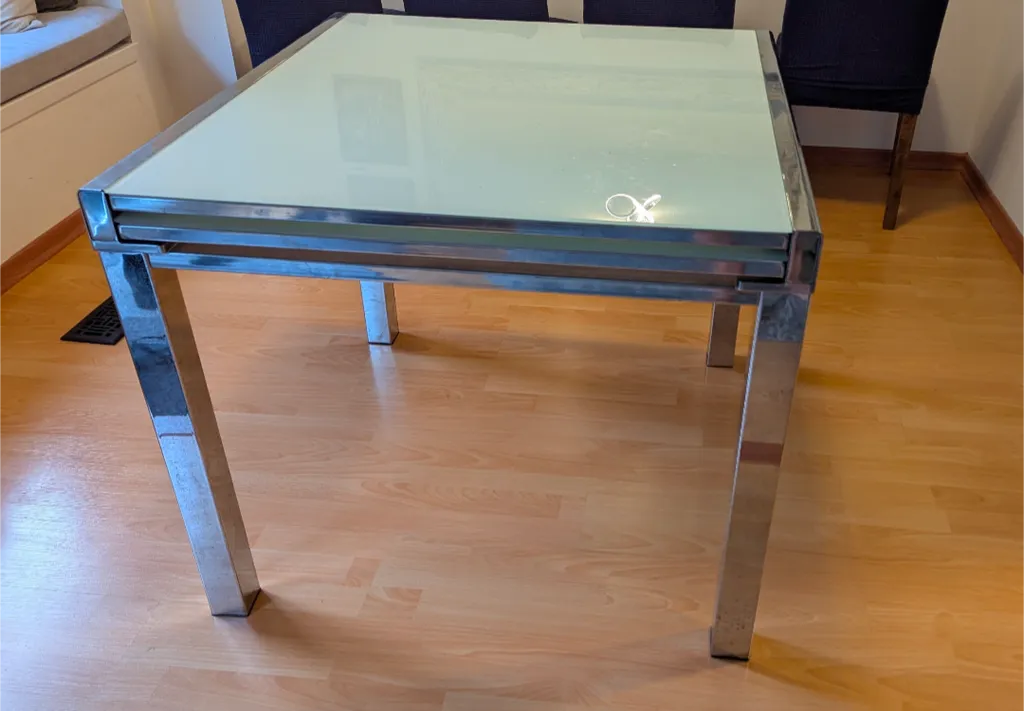 Kitchen Dining Table (Extendable with Glass Top) photo 1