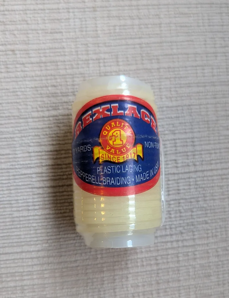 Brand New Rexlace Plastic Lacing - Pepperell Braiding, 10 Yards photo 1