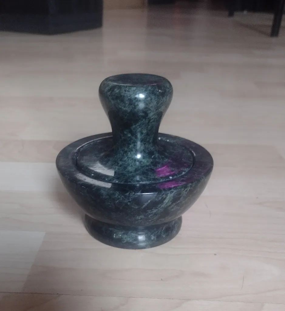Pending - Beautiful stone morter and pestle photo 1