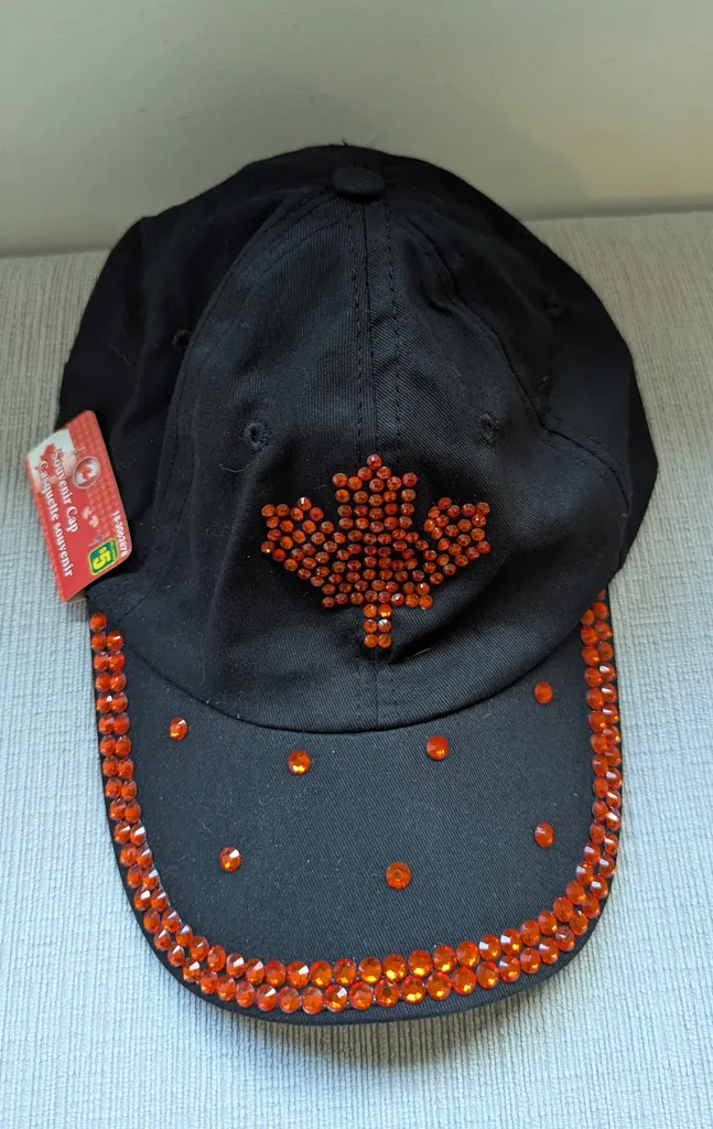 Brand New Black Souvenir Cap with Maple Leaf photo 1