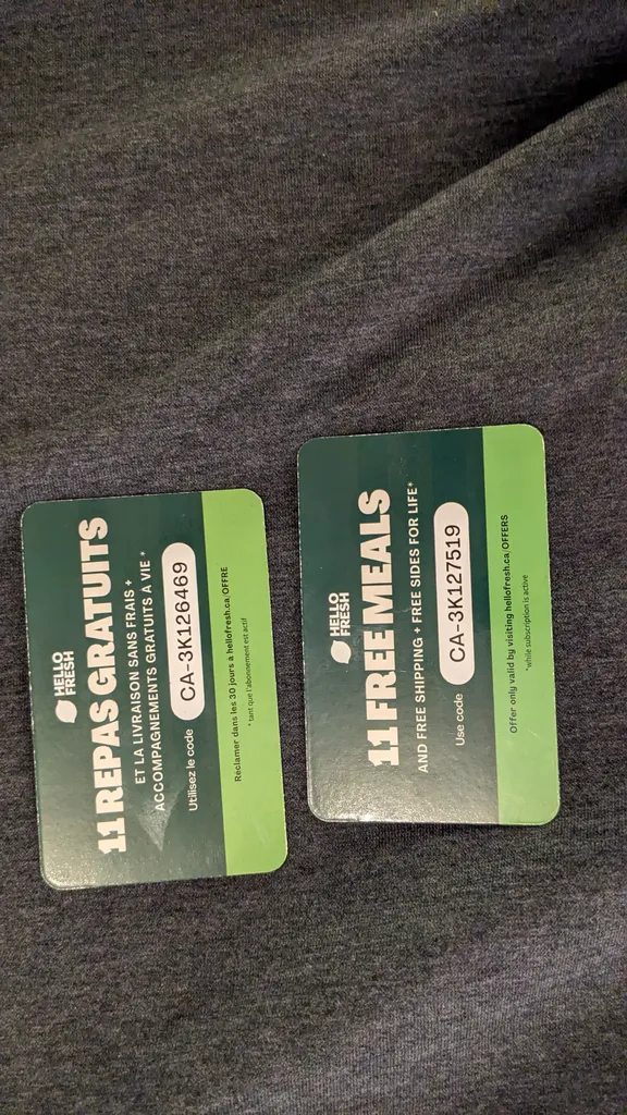 Free hello fresh codes photo 1