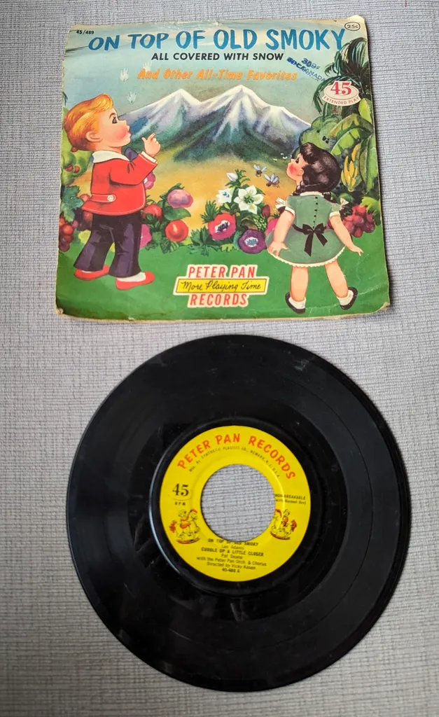 Vintage Night Before Christmas Vinyl Record photo 1