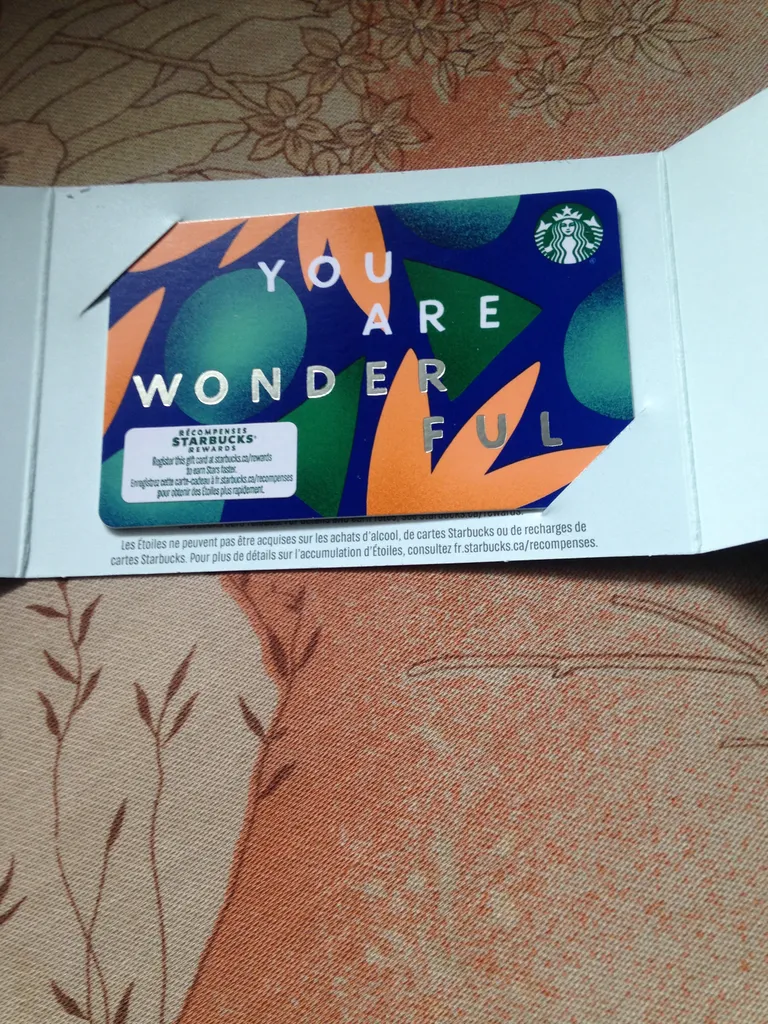 starbucks card photo 1