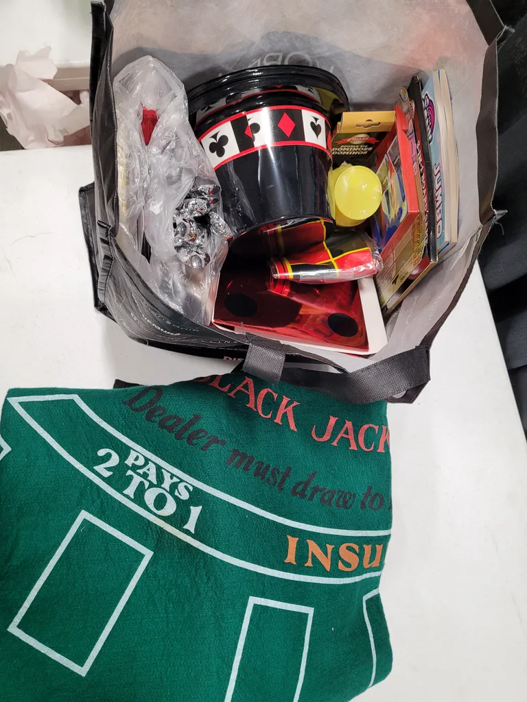 Poker / casino / game night decor and prizes  photo 1