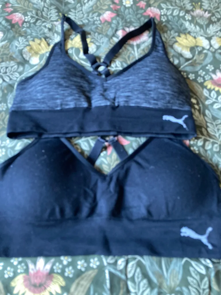 2 Puma Sports Bras - size S photo 1