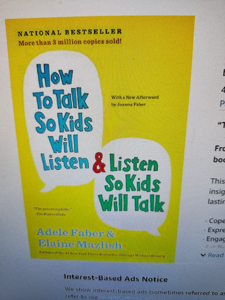 ISO: How to talk so kids would listen photo 1