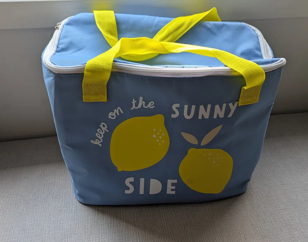 Brand New Blue Lemon Print Cooler - Keep on the Sunny Side photo 1