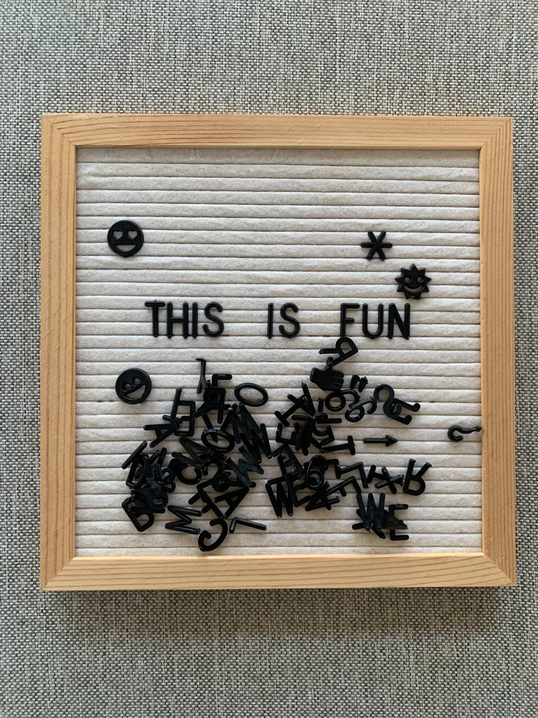 Letterpress Peg Board  photo 1