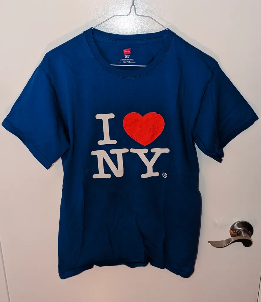 Hanes I ❤️ NY T-Shirt - Men's Small photo 1