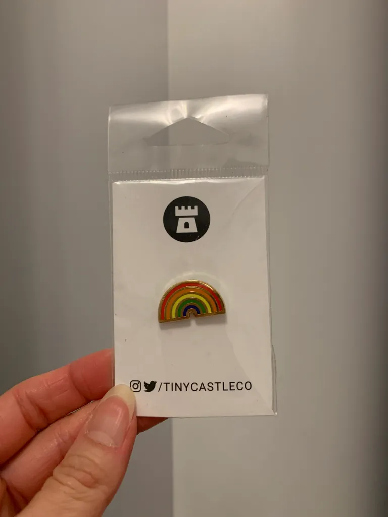 BNIP Rainbow Enamel Pin photo 1