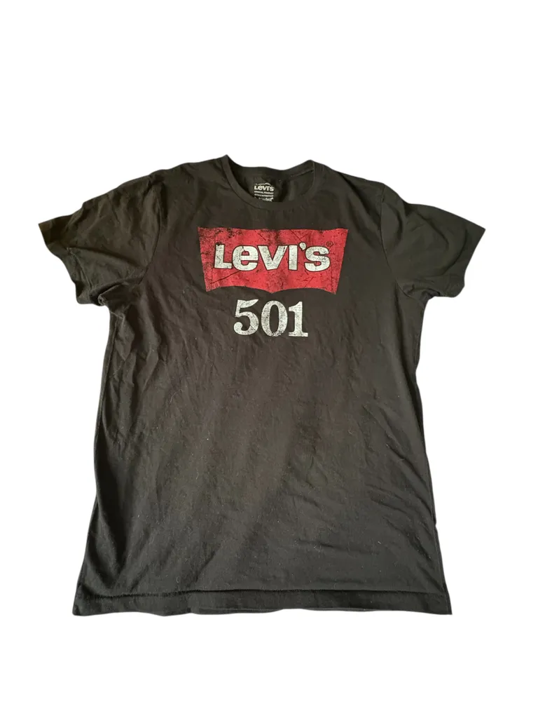 Levi's Black and Red 501 Graphic Tee photo 1