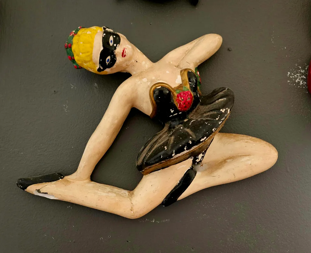 Vintage MCM Ballerina Wall Hanging photo 1