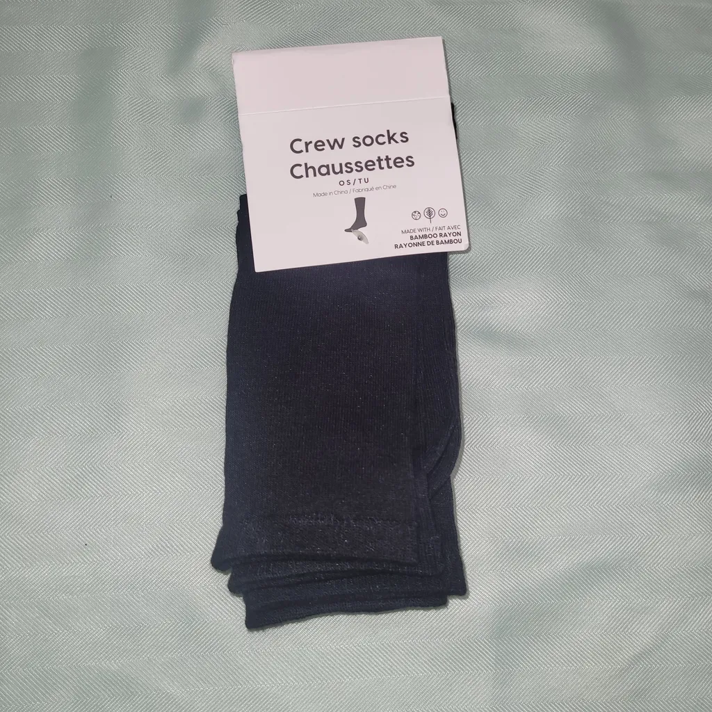 Bamboo crew socks 3 pack photo 1