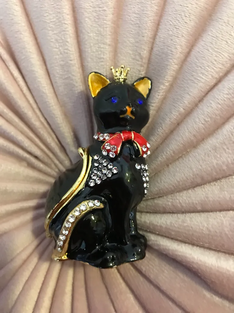 Cat trinket jewelry box  photo 1