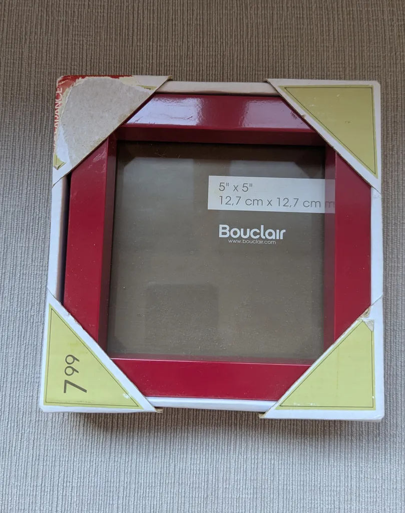 New Bouclair Red Photo Frame 5x5 Inches photo 1