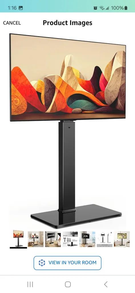 Pending- Swivel TV Stand Base with Mount Height Adjustable  photo 1