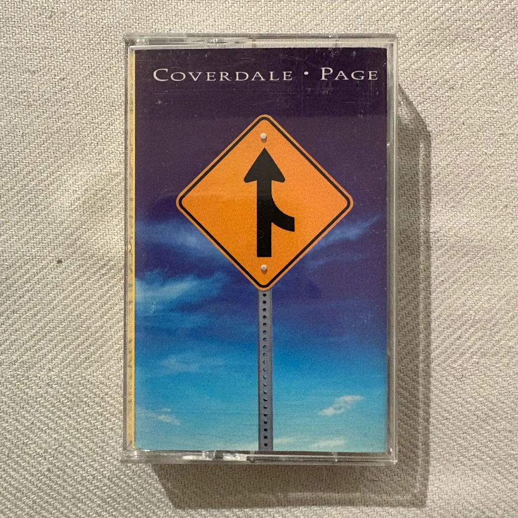Coverdale page music cassette tape  photo 1
