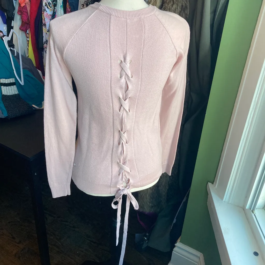 Lululemon soft tieback sweater size small photo 1