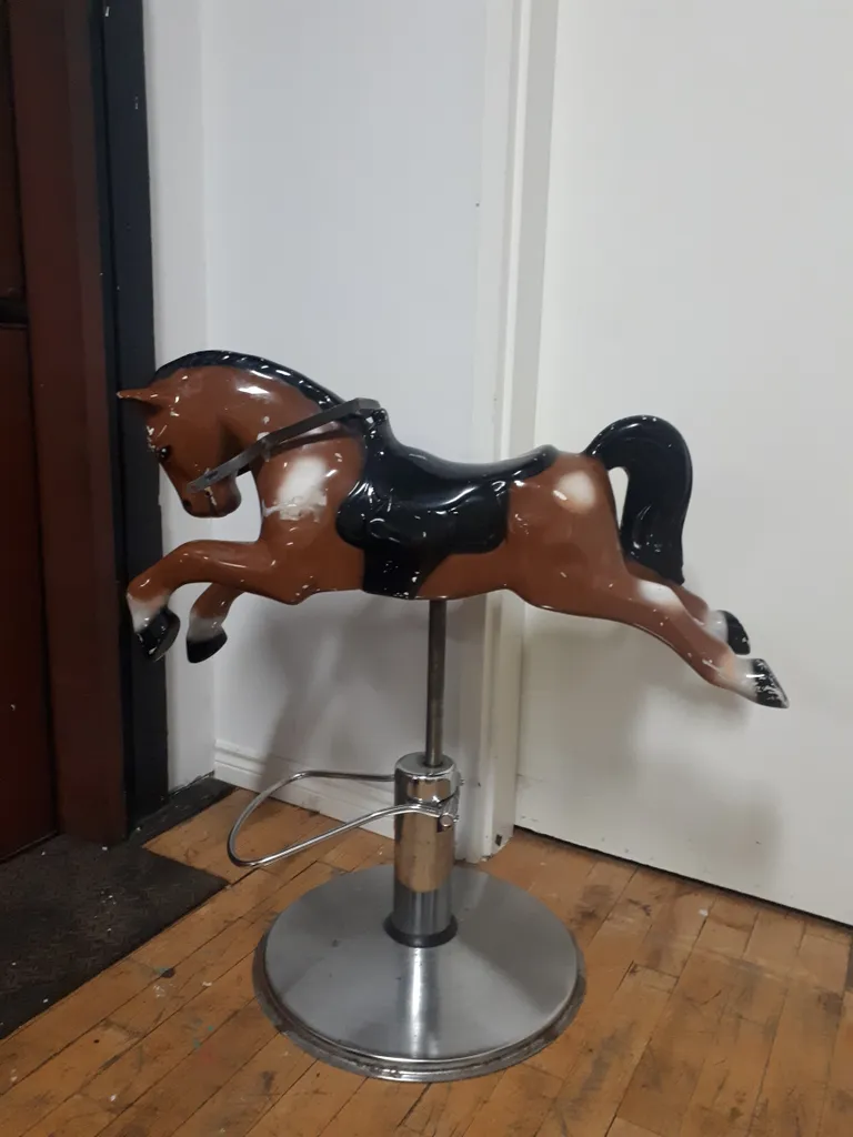 Antique Horse Barbers Chair photo 1