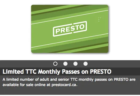 ISO a ttc monthly pass  photo 1