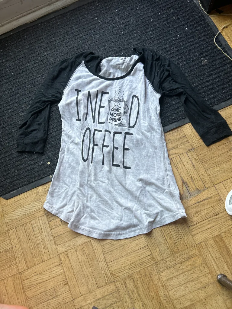 TRADED I Need Coffee Shirt SIZE SMALL TRADED photo 1