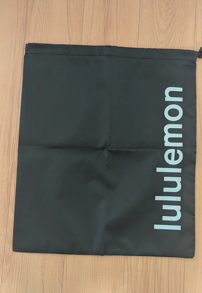 Brand New Lululemon Black Drawstring Bag photo 1