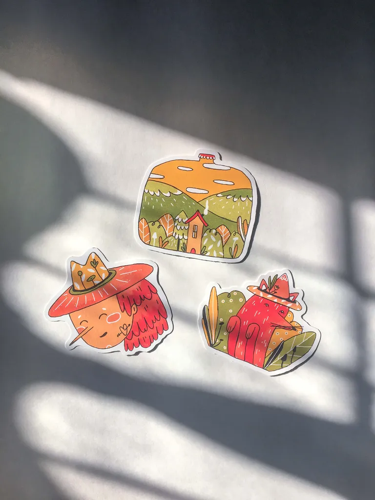 Sticker set~house in the woods  photo 1