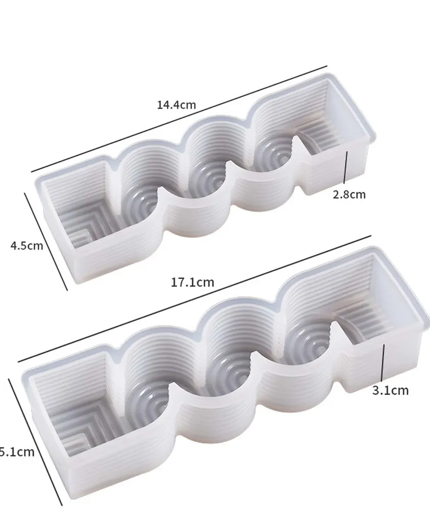 Spiral Geometric Candle Mould photo 1